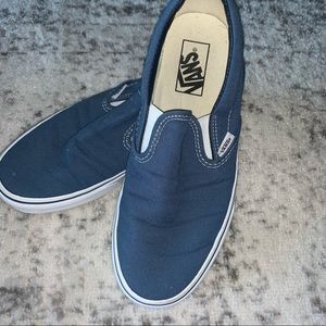 Cobalt Blue Classic Slip On Vans